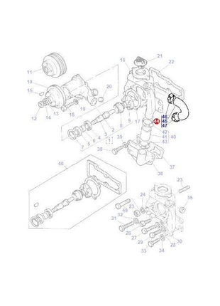 Massey Ferguson - Bypass Hose - 3637573M91 - Farming Parts