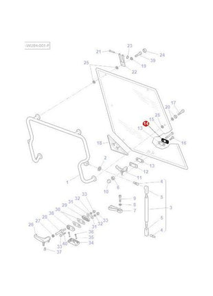 Massey Ferguson - Plate Window Mechanism - 3619603M1 - Farming Parts