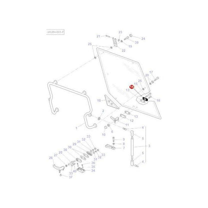 Massey Ferguson - Plate Window Mechanism - 3619603M1 - Farming Parts