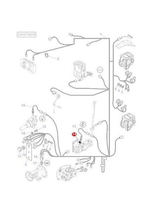 Massey Ferguson - Seal Pressure Switch - 3808993M1 - Farming Parts