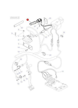 Massey Ferguson - Power Shuttle Lever - 3812630M92 - Farming Parts