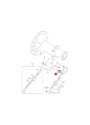 Massey Ferguson - Clevis Pin - 646101M2 - Farming Parts