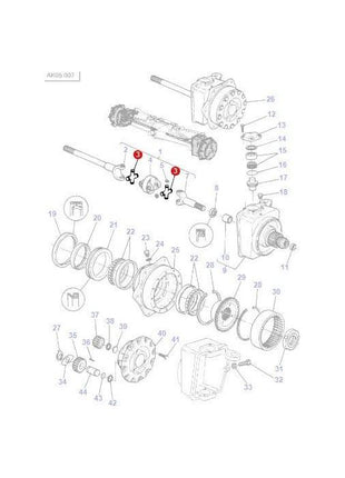 Massey Ferguson - Universal Joint - 3428155M91 - Farming Parts