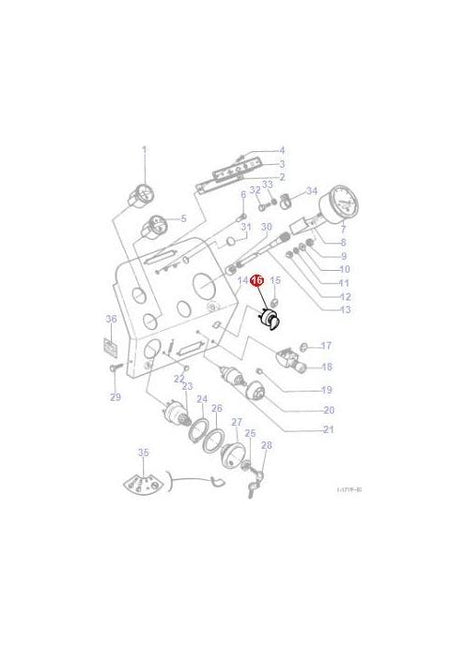 Massey Ferguson - Indicator Switch - 881670M1 - Farming Parts