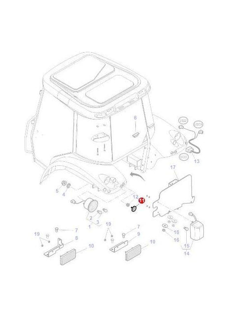 Massey Ferguson - Reflector - 4271028M1 - Farming Parts