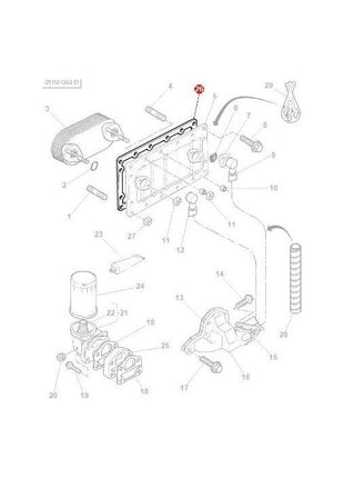 Massey Ferguson - Gasket Integral Cooler - 4224500M1 - Farming Parts