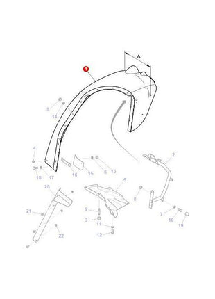 Massey Ferguson - Fender L/H - 3786907M3 - Farming Parts