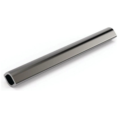 The PTO Tube - Lemon Profile, 3M (Ooa) - S.4703 by Sparex is a silver, elongated, slightly curved metal rod with a hollow, oval-shaped cross-section.