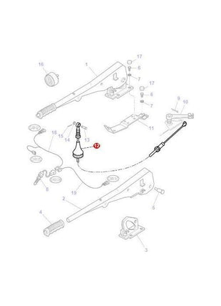 Massey Ferguson - Handbrake Cable - 3778581M2 - Farming Parts