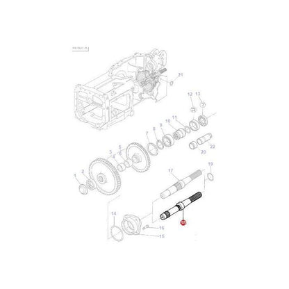 Massey Ferguson - PTO Shaft 540rpm - 3382073M9 - Farming Parts