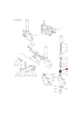 Massey Ferguson - Seat Pressure Control - 1867422M1 - Farming Parts