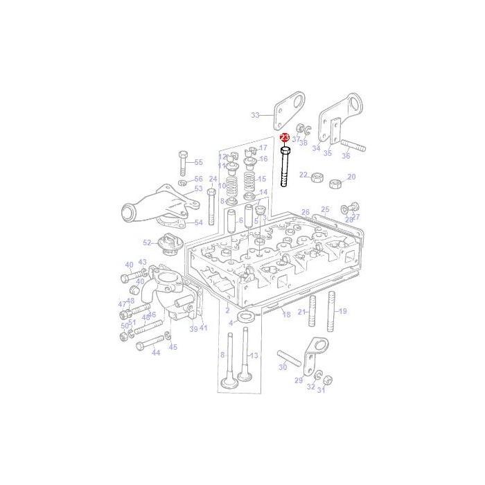 Massey Ferguson - Head Stud - 1476087X1 - Farming Parts