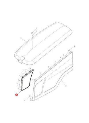 Massey Ferguson - Grille L/H - 4291489M1 - Farming Parts