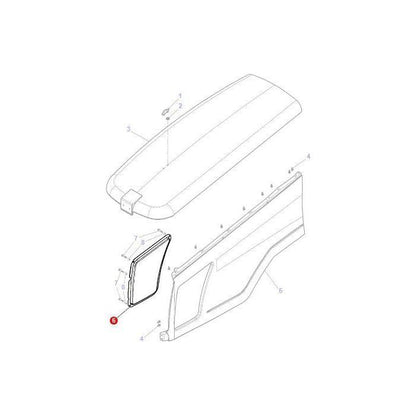 Massey Ferguson - Grille L/H - 4291489M1 - Farming Parts