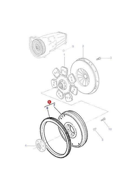 Massey Ferguson - Flywheel - 3617135M11 - Farming Parts