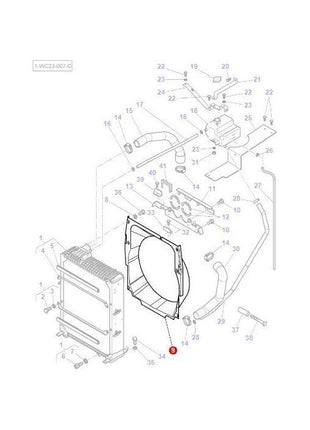 Massey Ferguson - Fan Surround - 4353855M1 - Farming Parts