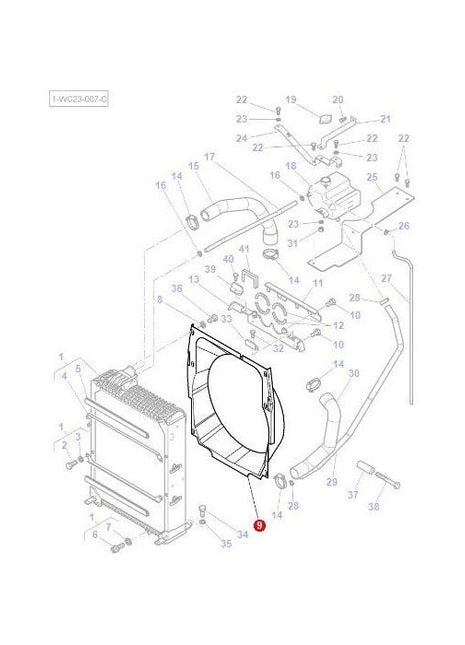 Massey Ferguson - Fan Surround - 4353855M1 - Farming Parts