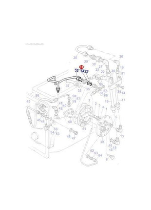 Massey Ferguson - Tube - 1684485M91 - Farming Parts