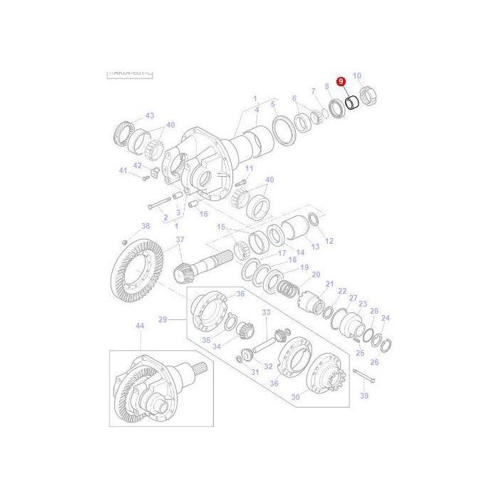 Massey Ferguson - Spacer Differential - 3429043M1 - Farming Parts