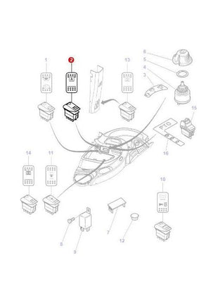 Massey Ferguson - Switch 4wd - 4290439M1 - Farming Parts