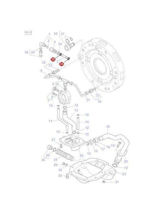 Massey Ferguson - O Ring Wet Clutch - 3004938X1 - 401928X1 - Farming Parts