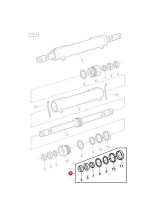 Massey Ferguson - Seal Kit Steering Cylinder 4WD - 3484327M92 - Farming Parts