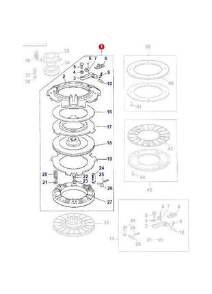 Massey Ferguson - Clutch Assy 12 Dual - 3610268M92 - Farming Parts