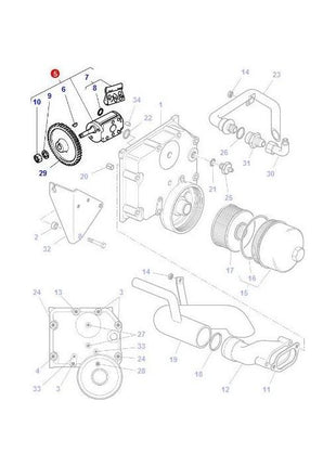 Massey Ferguson - Hydraulic Pump - 4364603M2 - Farming Parts