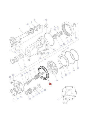 Massey Ferguson - Back Plate - 3798777M1 - Farming Parts