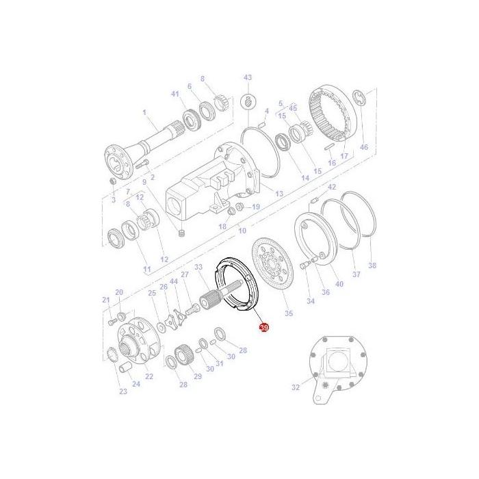 Massey Ferguson - Back Plate - 3798777M1 - Farming Parts