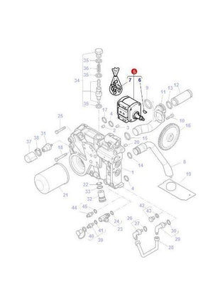 Massey Ferguson - Hydraulic Pump - 4301819M2 - Farming Parts