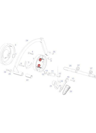 Massey Ferguson - Pulling Spring - F135112150020 - Farming Parts