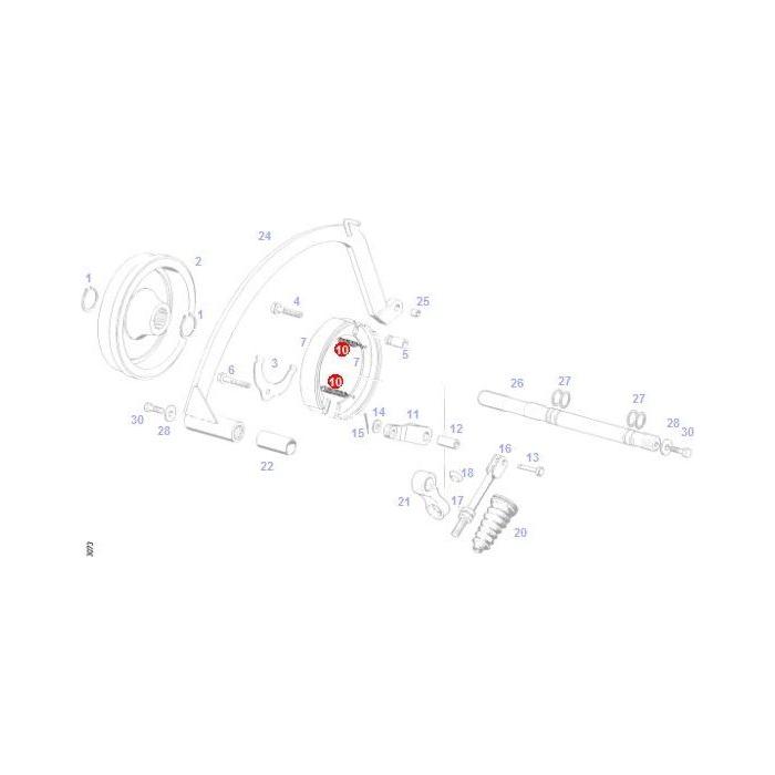 Massey Ferguson - Pulling Spring - F135112150020 - Farming Parts