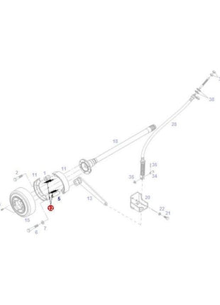 Massey Ferguson - Pulling Spring - F135112150020 - Farming Parts