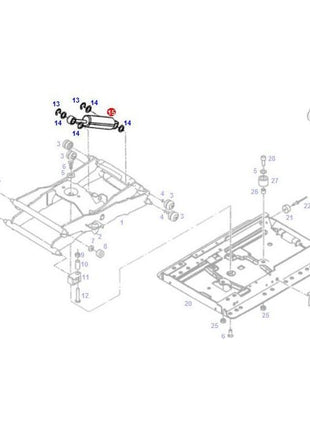 Massey Ferguson - Shock Absorber - F312500030100 - Farming Parts