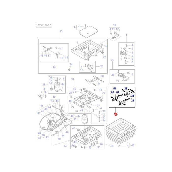 Massey Ferguson - Shock Absorber - F312500030100 - Farming Parts
