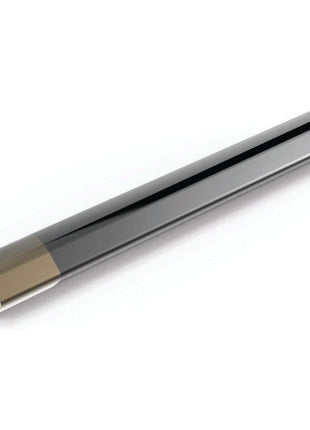 A close-up of the sleek, cylindrical Rilsan® Coated PTO Tube - Lemon Profile with a reflective surface and a hollow, rectangular-shaped interior from Sparex, measuring 1 meter in length.