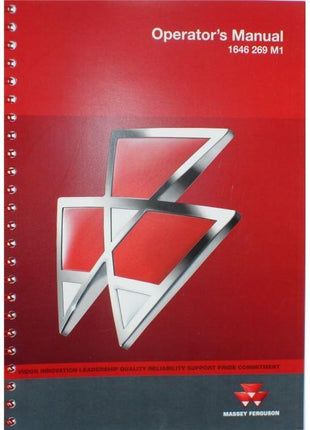 Massey Ferguson - 120/124/128 Baler Operators Manual -1646269M1 - Farming Parts