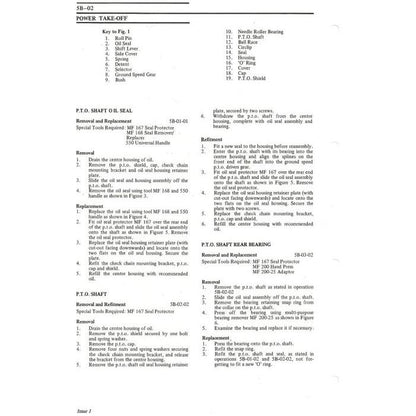 Massey Ferguson - 185 Workshop Manual - 819450M1 - Farming Parts