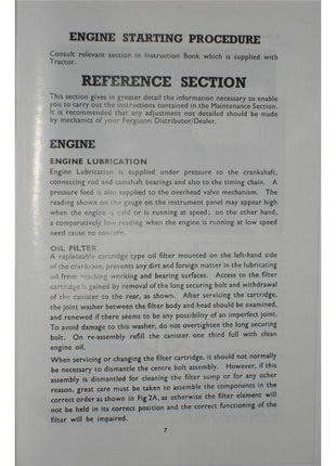 Massey Ferguson - 23C Engine Operators Manual - 819050M1 - Farming Parts