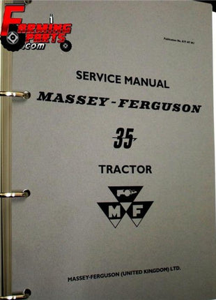 Massey Ferguson - 35/35X Workshop Manual - 819147M1 - Farming Parts