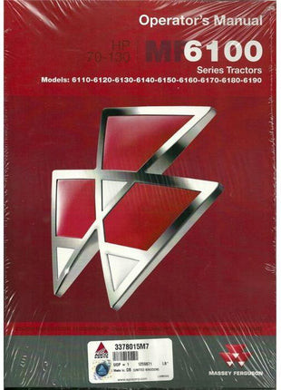 Massey Ferguson - 6100 Series Operators Manual - 3378015M7 - Farming Parts