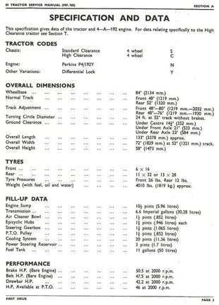 Massey Ferguson - 65 Workshop Manual - 819148M1 - Farming Parts