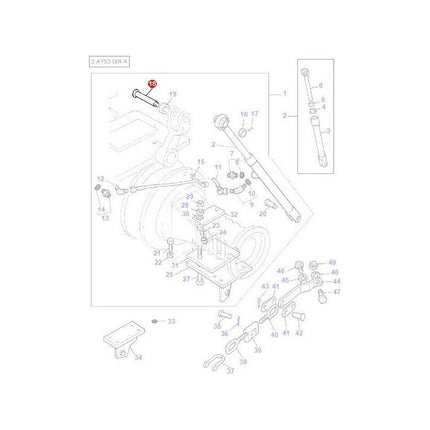 Massey Ferguson - Pin - 3595990M1 - Farming Parts