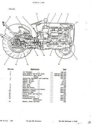 Massey Ferguson - 35/35x Parts Manual - 819045M4 - Farming Parts