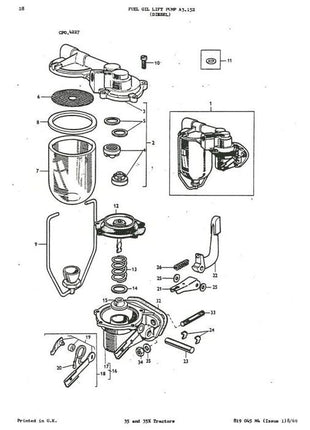 Massey Ferguson - 35/35x Parts Manual - 819045M4 - Farming Parts