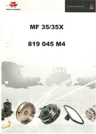 Massey Ferguson - 35/35x Parts Manual - 819045M4 - Farming Parts