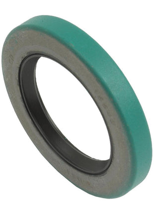 The Oil Seal, Sparex Part No. S.56946 from the brand Sparex, is a green and gray circular seal ring with an inner black rubber lining. This PTO seal is essential for preventing fluid leakage in mechanical applications and plays a crucial role in maintaining the integrity of Case IH parts.