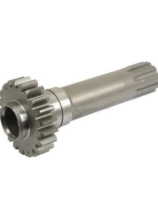 A Sparex PTO Shaft (S.56949), featuring a cylindrical metal gear with multiple teeth on one end and ridges along the shaft's length, is ideal for PTO Shaft applications.