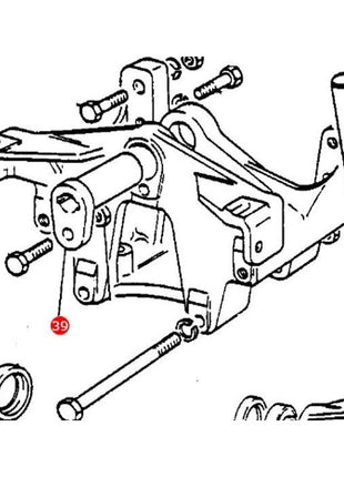 Massey Ferguson - Axle Pin - 183221M1 - Farming Parts